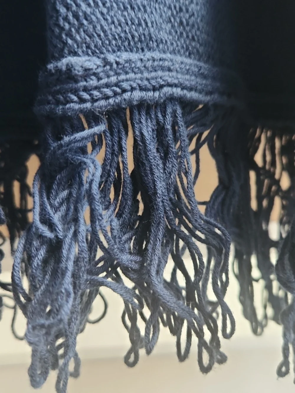 Margaritaville Navy Cotton Fringe Swim Cover Up Cardigan L